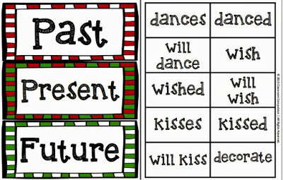 Classroom Freebies Too: Christmas Tense Sort