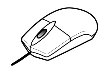 Computer Mouse Clip Art Black And White | Clipart Panda - Free ...