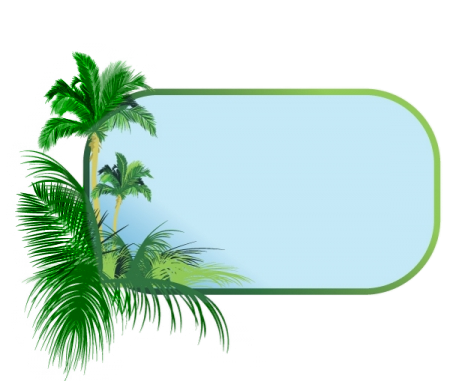 Frames & png: Palm-Tree-Border
