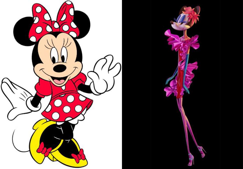 Barneys' decision to turn Minnie Mouse into a rail-thin model ...
