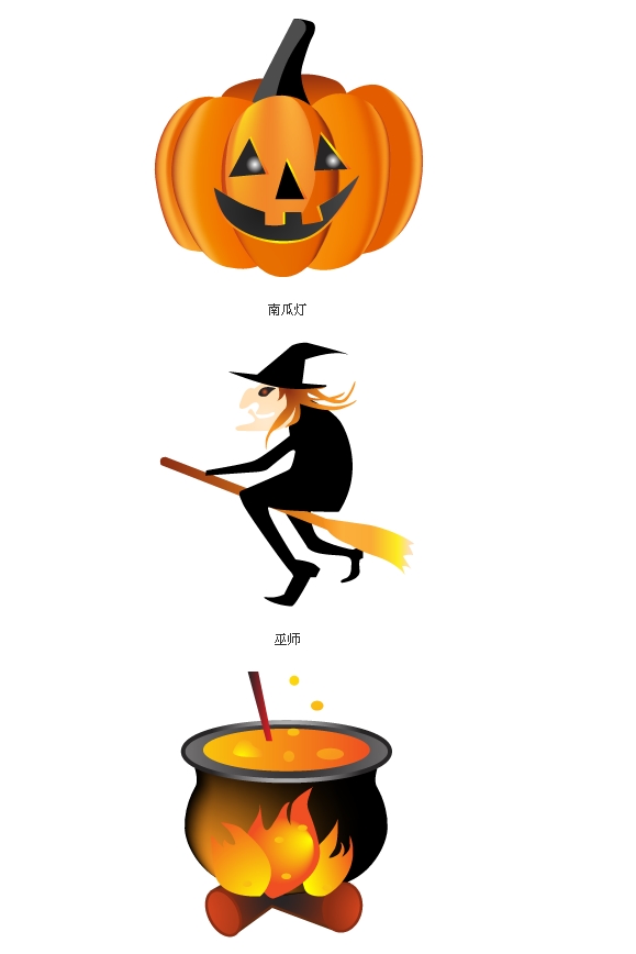 Halloween witches and cats Icon - free psd download