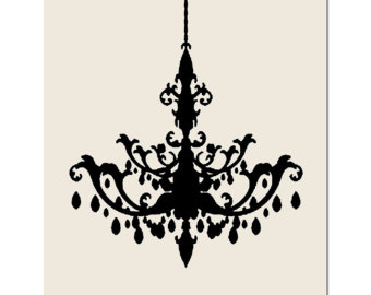 Popular items for chandelier silhouette on Etsy