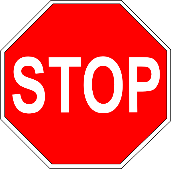 Stop Sign clip art Free Vector / 4Vector