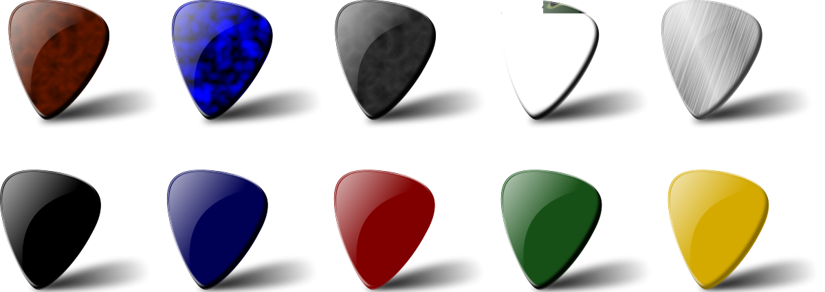 Guitar Pick Set Clipart by Chrisdesign : Music Cliparts #15020 ...