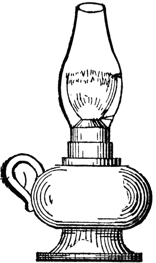 Oil Lamp Clipart Black And White