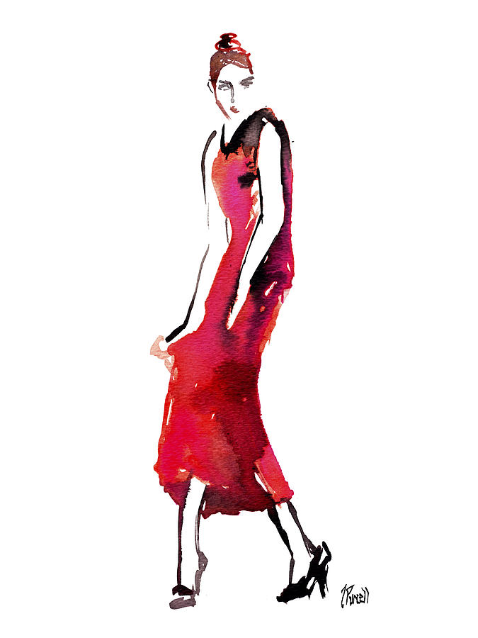 Fashion Illustration Art Print Vogue Keep In Touch by Jennifer ...