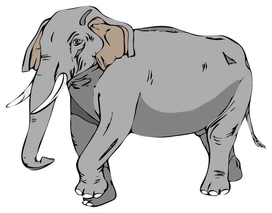 Free Stock Photos | Illustration of an elephant marching | # 2502 ...