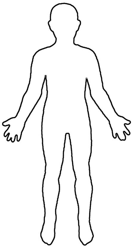 Human Body Outline Printable - Cliparts.co