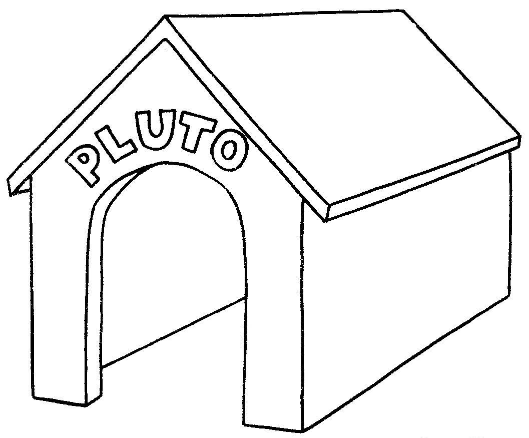 Download Pluto Dog House Coloring Page - deColoring