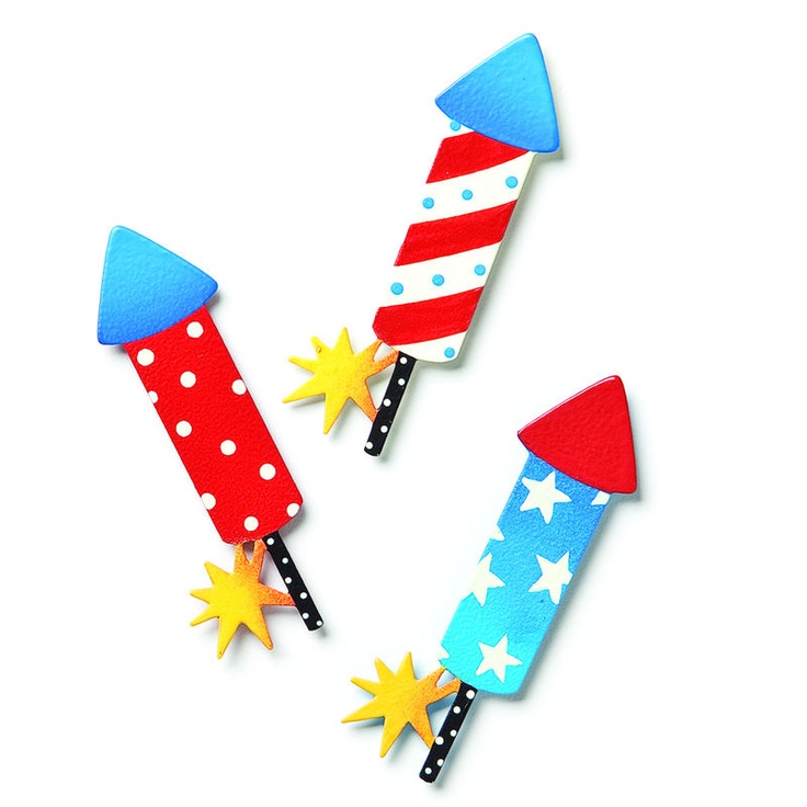 Embellish Your Story Firecracker Magnets Set of 3 Assorted