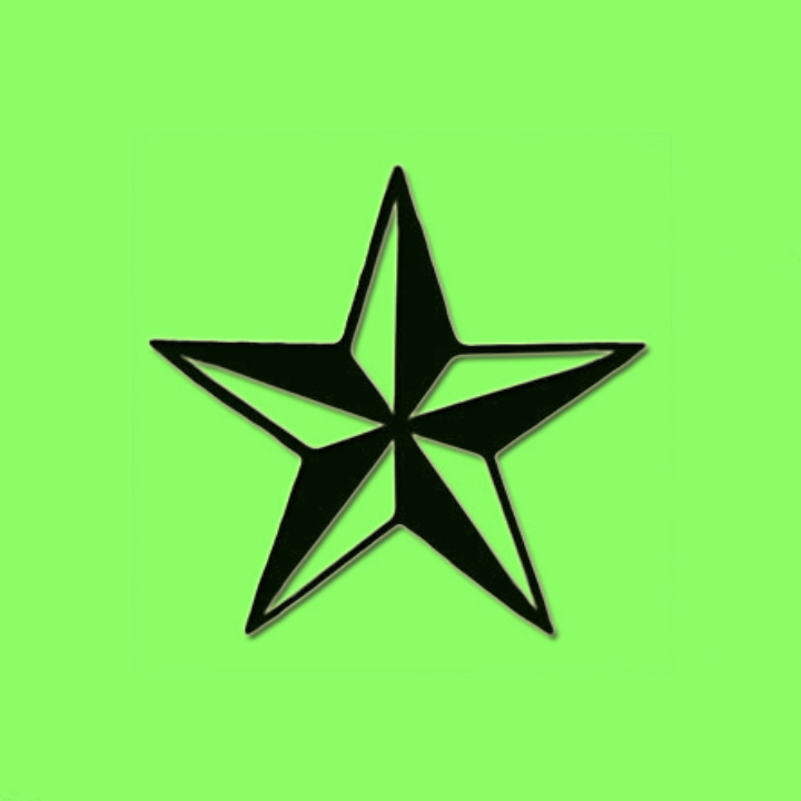 Blackberry Q5 wallpapers Green nautical star