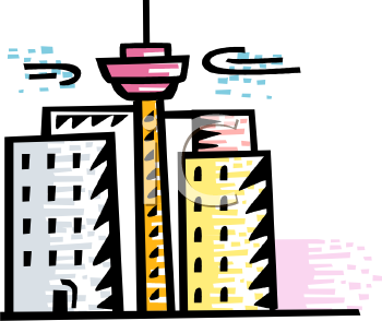 Royalty Free Cityscape Clipart