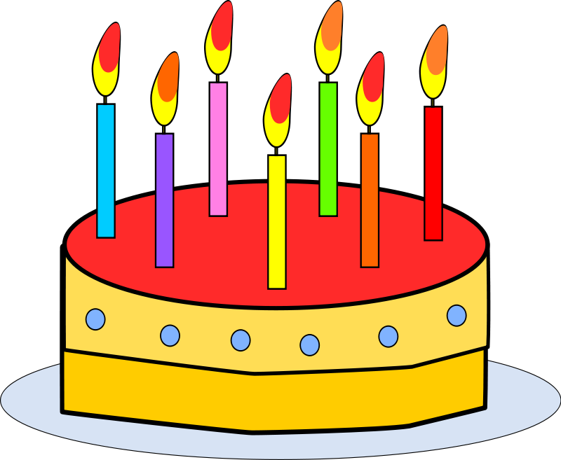 Free Clipart Birthday Cake With Candles Inspiring | Birthday Cakes