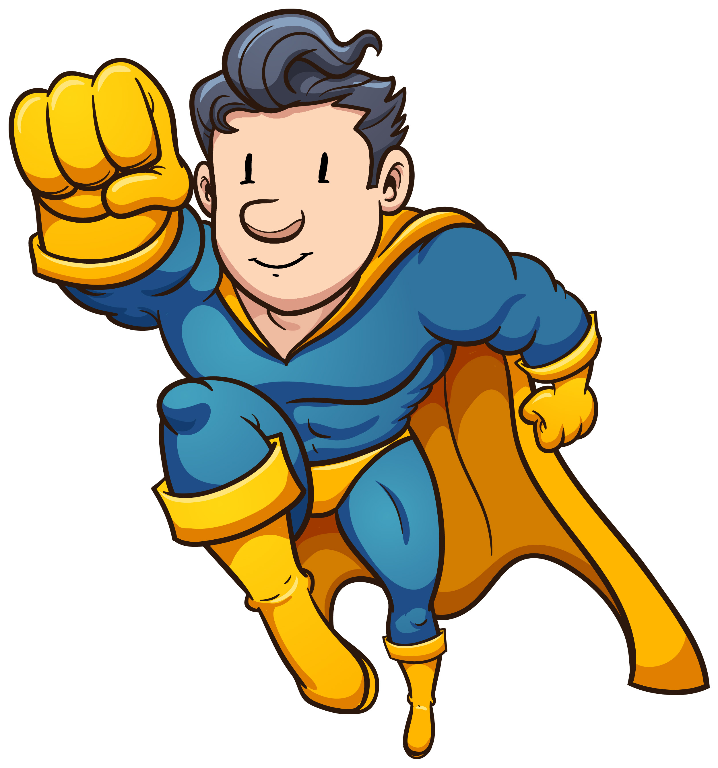 Images For > Flying Hero Clipart