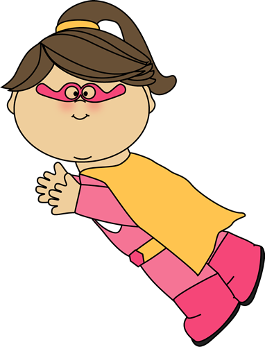 Superhero Girl Flying Clip Art - Superhero Boy Flying Image