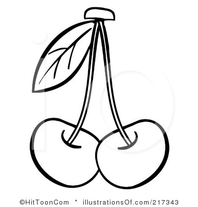Cherry Clipart Black And White | Clipart Panda - Free Clipart Images