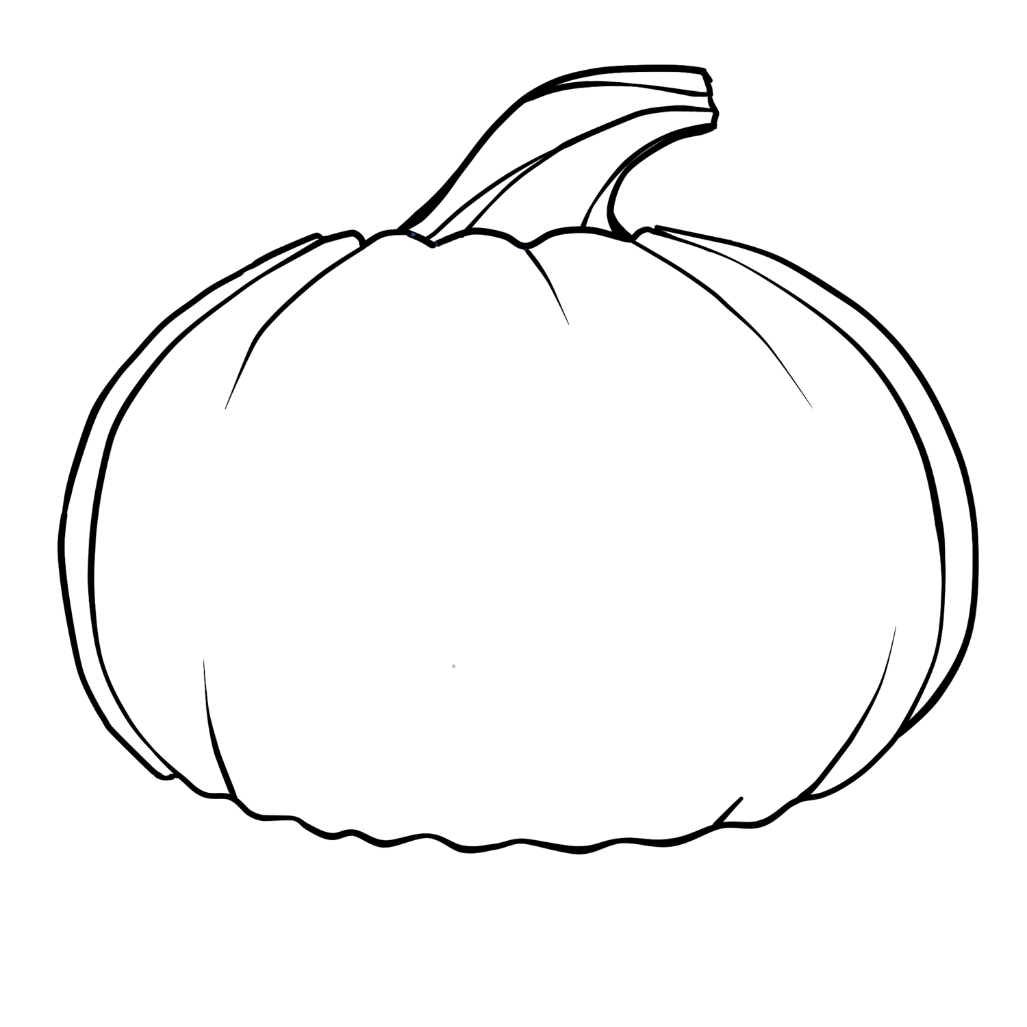 Pix For > Pumpkin Line Drawing