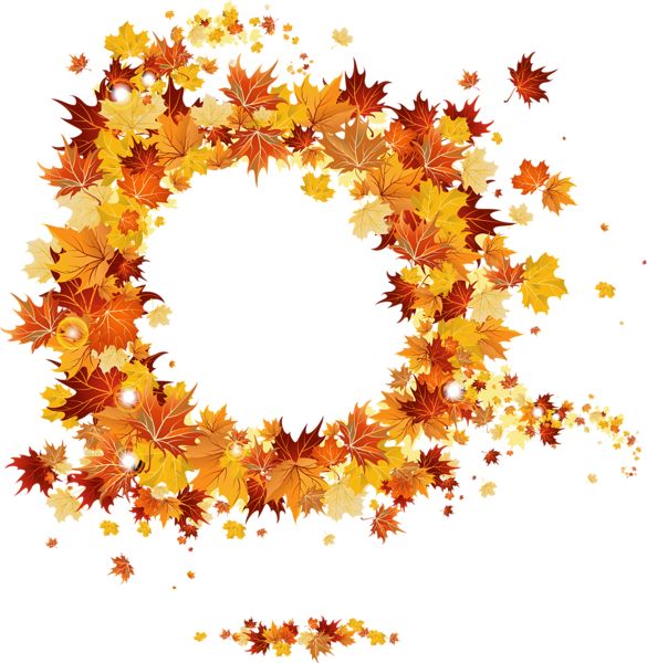 Fall PNG Round Vector Frame | Πλαίσια | Pinterest