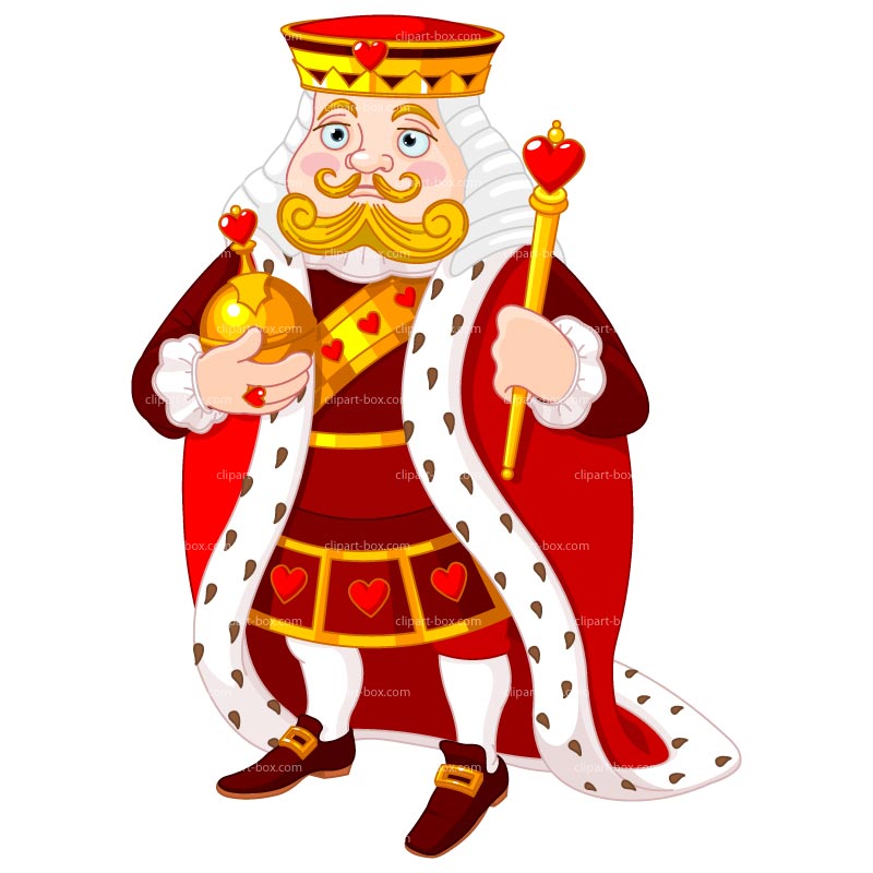 CLIPART HEART KING | Royalty free vector design