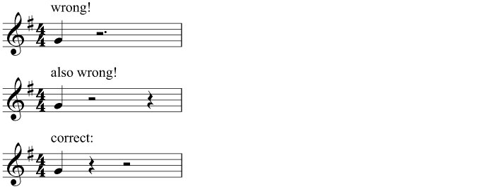Study: Combining rests
