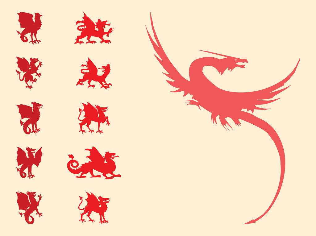 Free Dragons Vectors