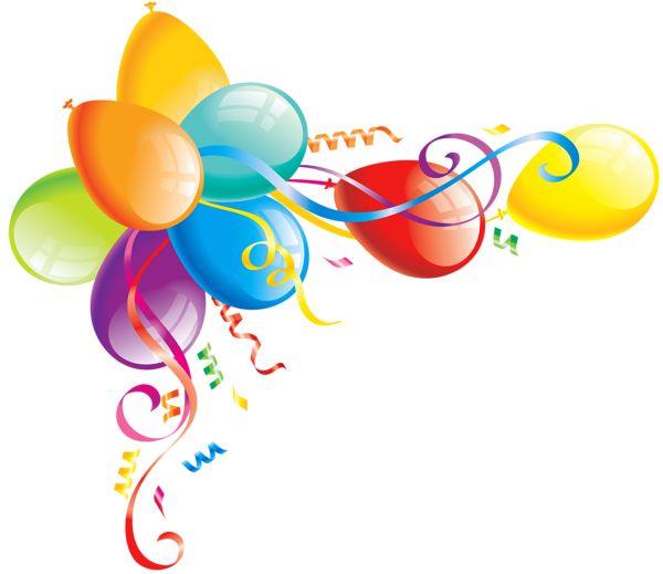 Large Transparent Balloons Clipart | Clipart and borders | Pinterest