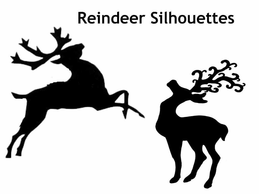 Xmas Stuff For > Christmas Reindeer Silhouette