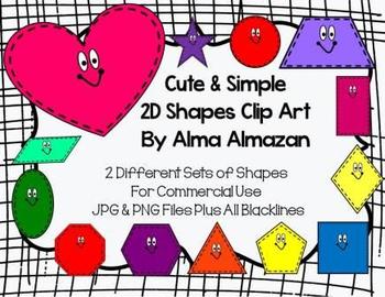 Cute-Simple-2D-Shapes-Clip-Art-by-Alma-Almazan-768308 Teaching ...
