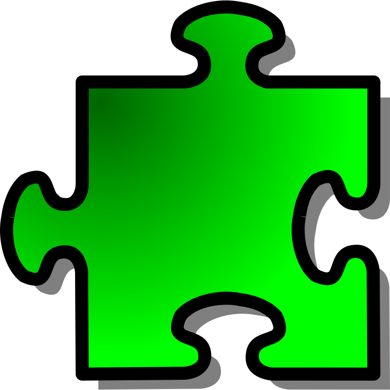 Clipart - Green Jigsaw Piece 12 - Cliparts.co