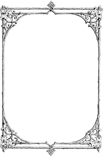 Free clip-art: Victorian border of twigs and leaves