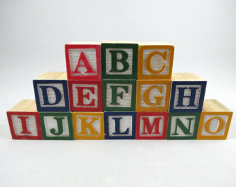 alphabet blocks – Etsy