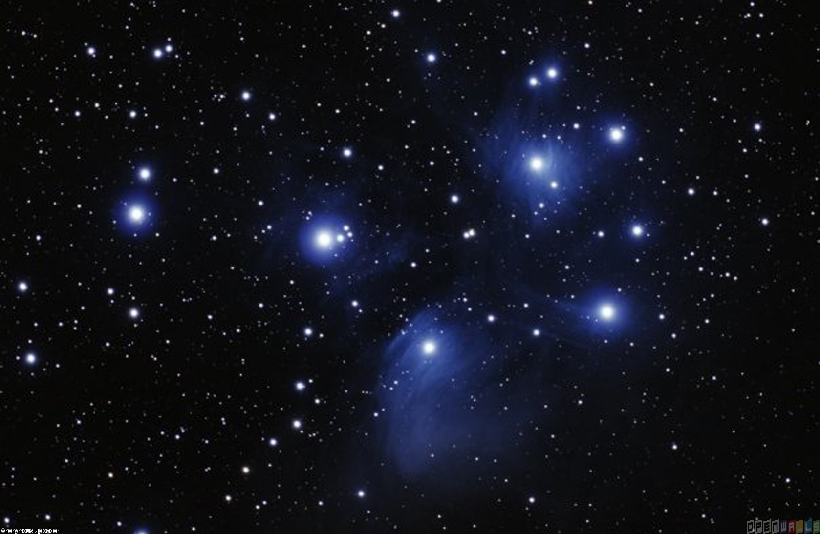 Blue Star From Space - Pics about space