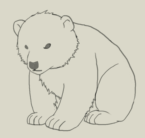 Ice Bear Drawing | DrawingSomeone.com