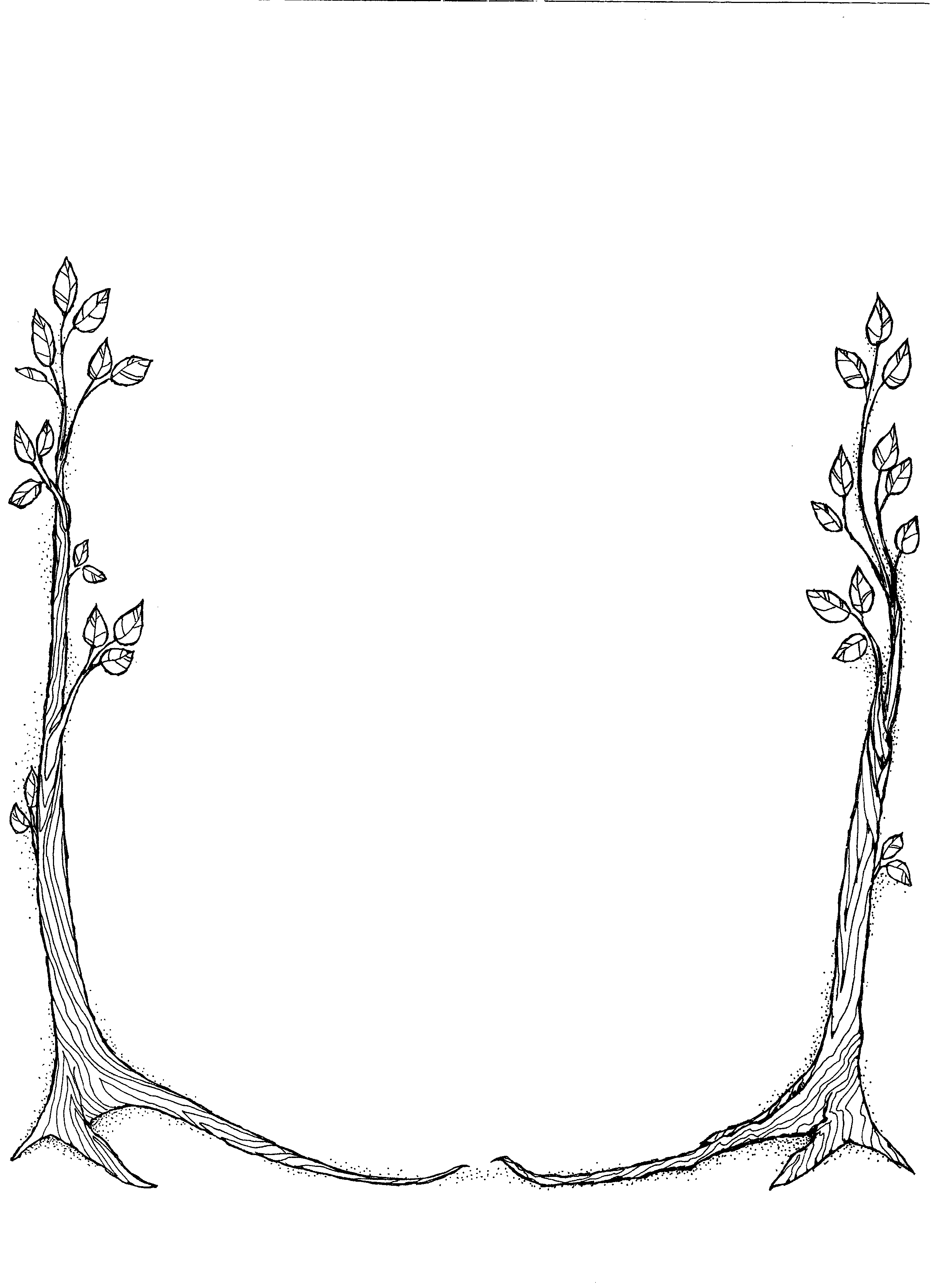 Mormon Share } Border - Trees