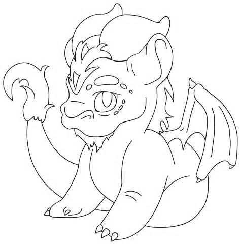 Coloring Page Dragon - Drawing Kids