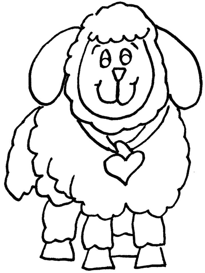 sheep_coloring_pages | Kids Cute Coloring Pages