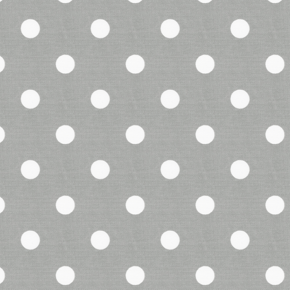 Gray and White Polka Dot Fabric by the Yard | Gray Fabric ...