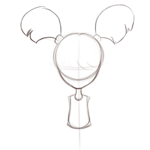 How to Draw a Cartoon Girl With Her Hair Up: 12 Steps