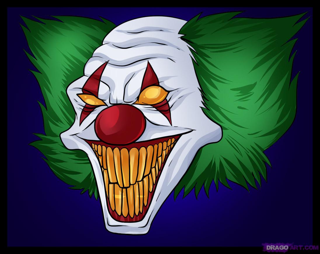 How to Draw Killer Clowns, Step by Step, Tattoos, Pop Culture ...
