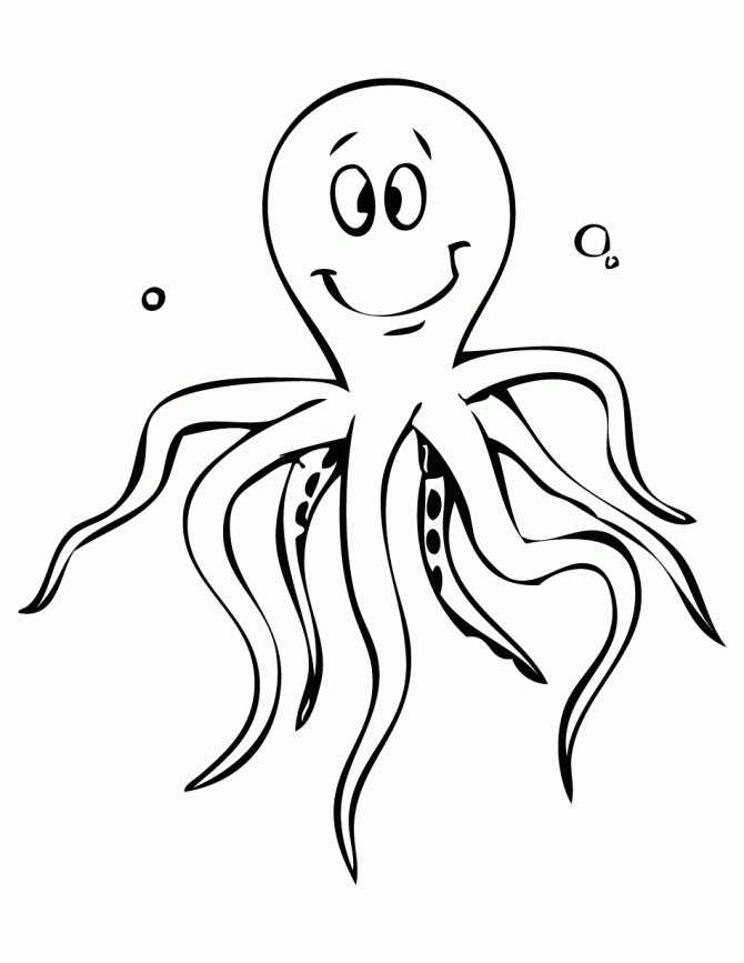 Pictures Of Cartoon Octopus - AZ Coloring Pages
