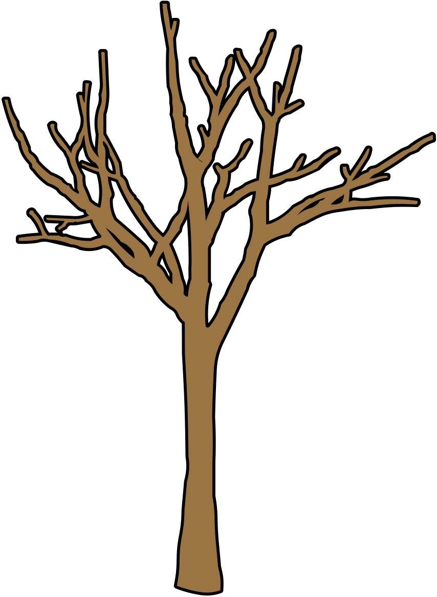 Cartoon Bare Tree Clipart