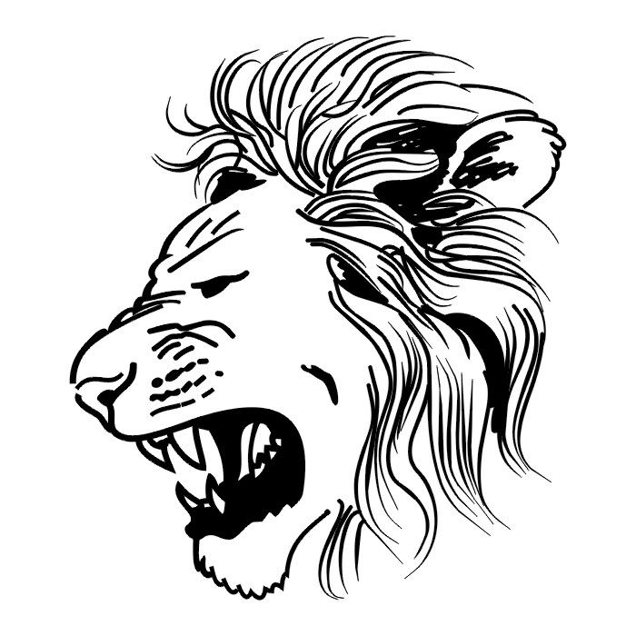 Pix For > Lion Roar Stencil