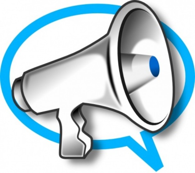 Megaphone clip art Vector | Free Download
