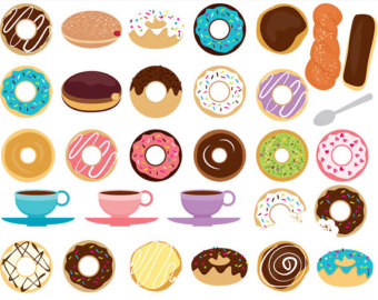 Popular items for doughnuts clip art on Etsy