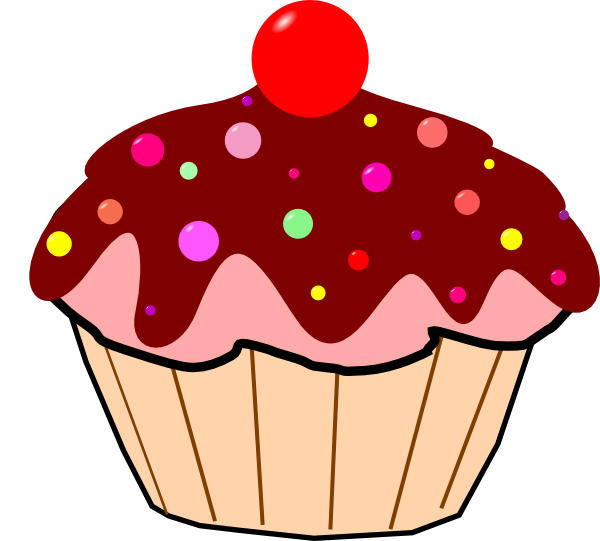 Chocolate Cupcake clip art - vector clip art online, royalty free ...