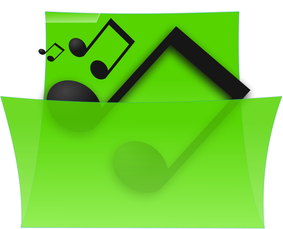 Green Music Box Clipart, vector clip art online, royalty free ...