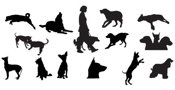 Dogs Silhouette - ClipArt Best