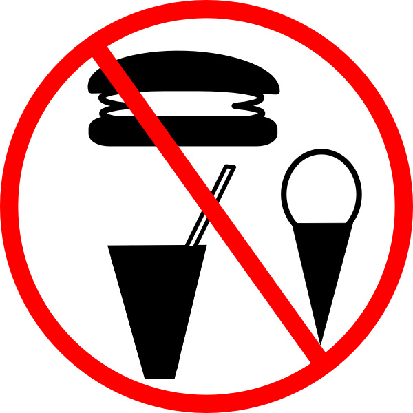 No Food Allowed clip art - vector clip art online, royalty free ...