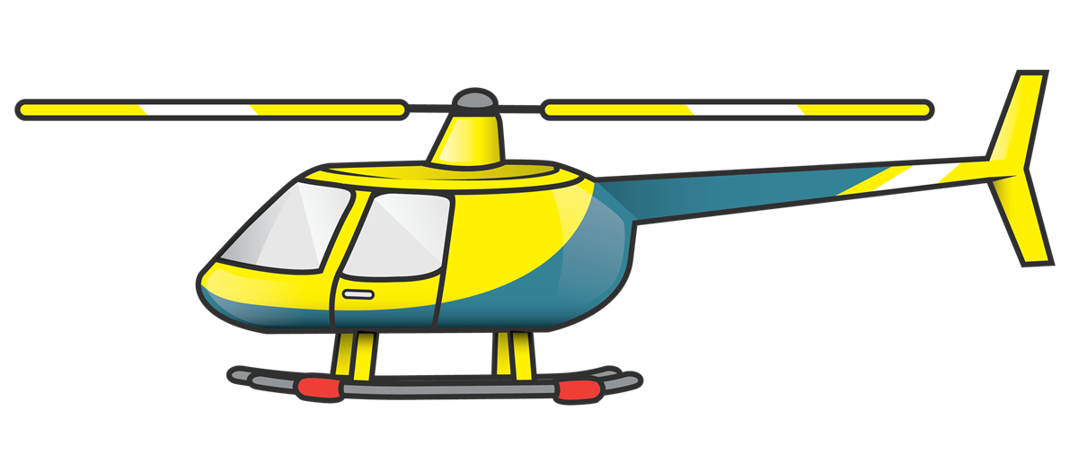 Free Yellow Helicopter Clip Art