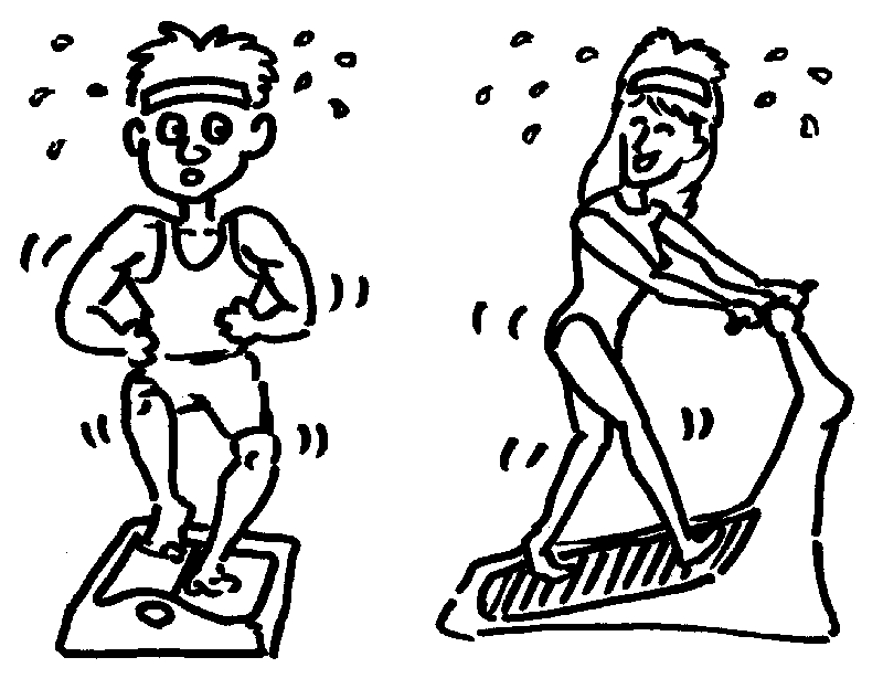 Exercise Clip Art Black And White | Clipart Panda - Free Clipart ...